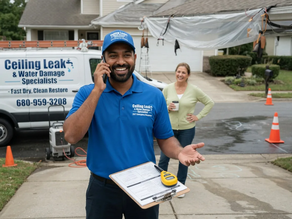 Ceiling Leak Cleanup Trenton, TX FAQs